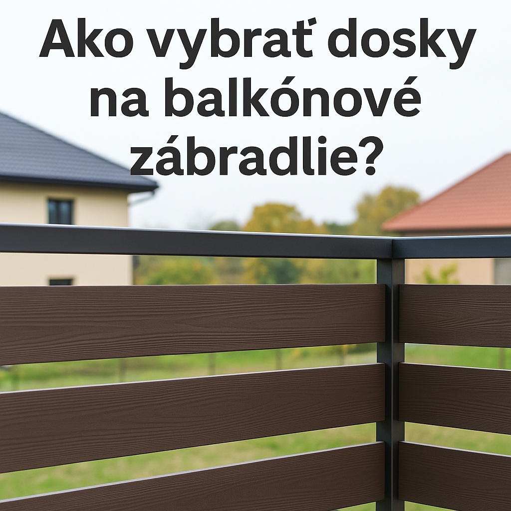 Ako vybrať dosky na balkónové zábradlie? Krátky sprievodca (WPC kompozit, hliník, kov)